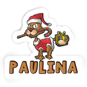 Christmas Cat Sticker Paulina Image