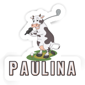 Sticker Golf Cow Paulina Image