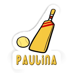 Paulina Sticker Cricket Bat Image