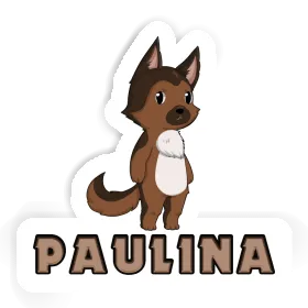 Sticker Paulina German Sheperd Image