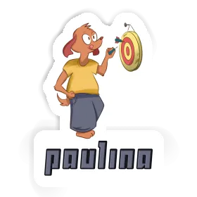 Sticker Darts Player Paulina Image