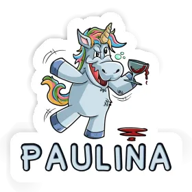 Wine Unicorn Sticker Paulina Image