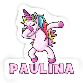 Sticker Paulina Dabbing Unicorn Image