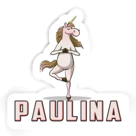 Sticker Yoga Unicorn Paulina Image