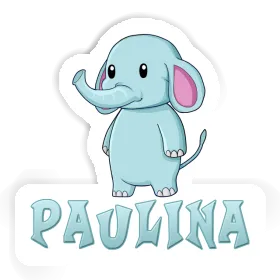 Sticker Paulina Elephant Image