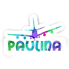 Paulina Sticker Airplane Image