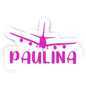 Sticker Airplane Paulina Image