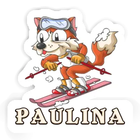 Skier Sticker Paulina Image