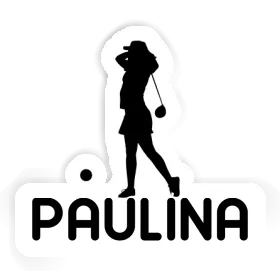 Golfer Sticker Paulina Image