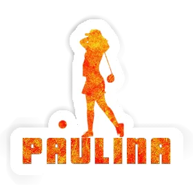 Sticker Paulina Golfer Image