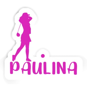 Sticker Paulina Golfer Image