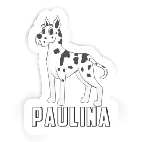 Paulina Sticker Great Dane Dog Image