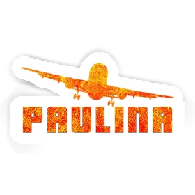 Sticker Airplane Paulina Image