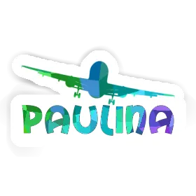 Sticker Airplane Paulina Image