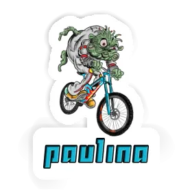 Paulina Sticker Downhill Biker Image