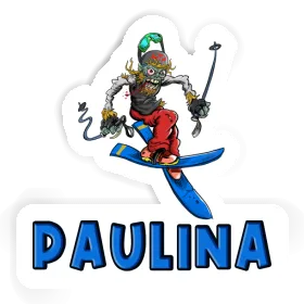 Paulina Sticker Freeride Skier Image