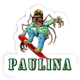 Paulina Sticker Snowboarder Image