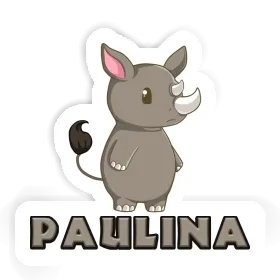 Sticker Rhinoceros Paulina Image