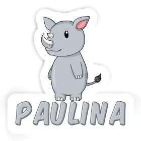 Paulina Sticker Rhino Image