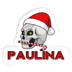 Paulina Sticker Christmas Skull Image