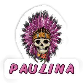 Sticker Womens Skull Paulina Image