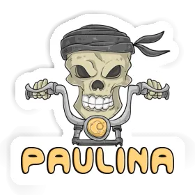 Sticker Motorcycle Rider Paulina Image