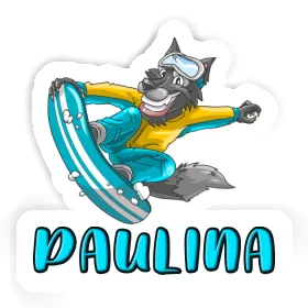 Sticker Paulina Snowboarder Image