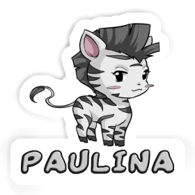 Zebra Sticker Paulina Image