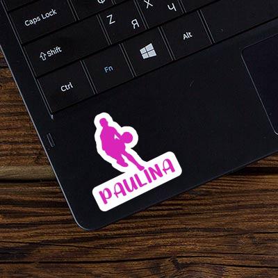 Sticker Paulina Basketballspieler Notebook Image