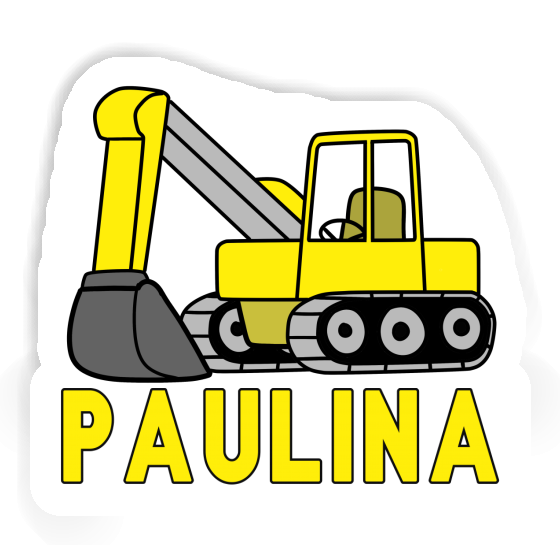 Sticker Paulina Excavator Notebook Image