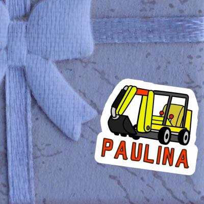 Paulina Sticker Minibagger Notebook Image