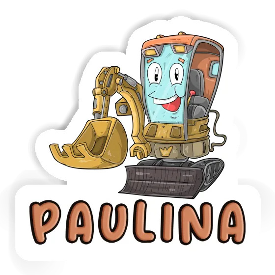 Paulina Sticker Little Excavator Laptop Image