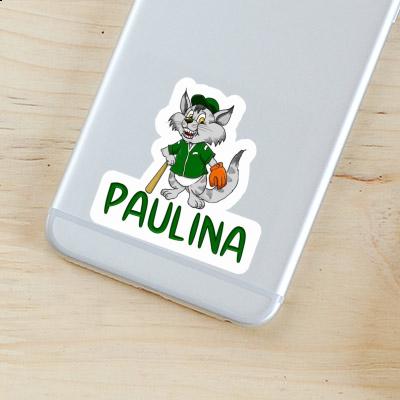 Baseball Cat Sticker Paulina Notebook Image