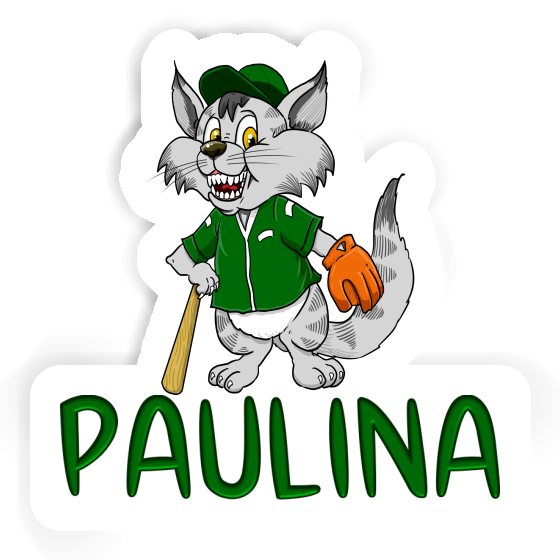 Baseball Cat Sticker Paulina Image