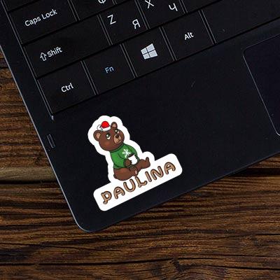 Sticker Paulina Christmas Bear Gift package Image