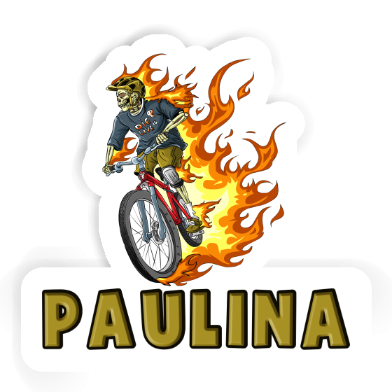 Sticker Paulina Freeride Biker Notebook Image