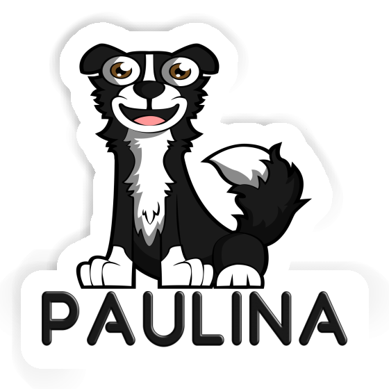 Paulina Sticker Border Collie Notebook Image