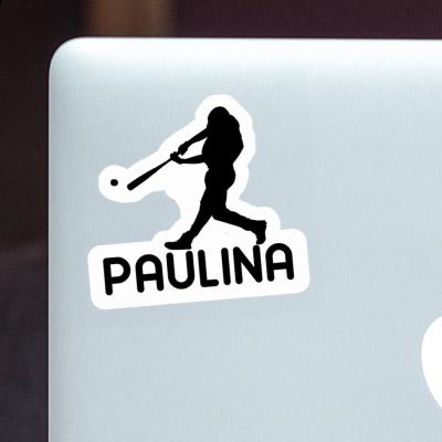 Aufkleber Baseballspieler Paulina Laptop Image