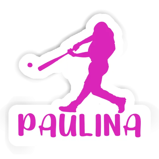 Autocollant Joueur de baseball Paulina Notebook Image