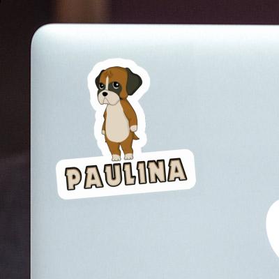 Paulina Sticker Boxer Laptop Image