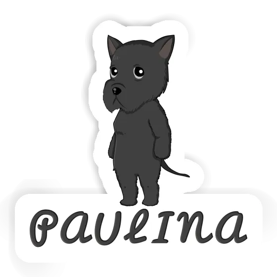 Giant Schnauzer Sticker Paulina Notebook Image