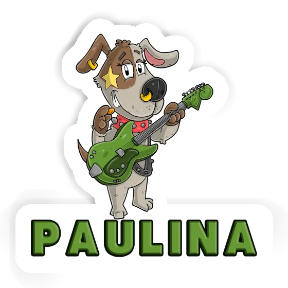 Sticker Guitarist Paulina Laptop Image