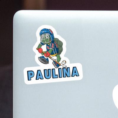 Paulina Sticker Hockey Player Laptop Image