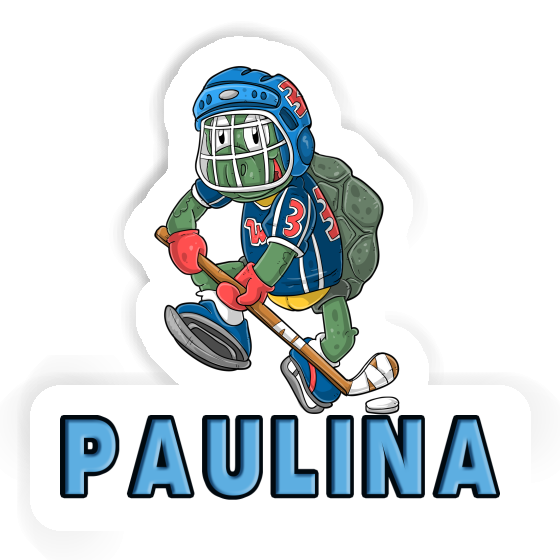 Paulina Sticker Hockey Player Laptop Image