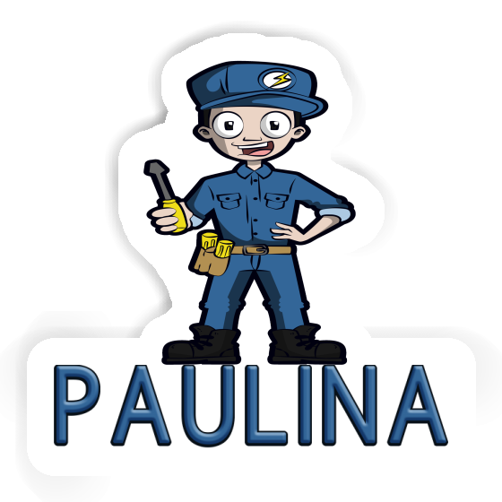 Sticker Electrician Paulina Laptop Image