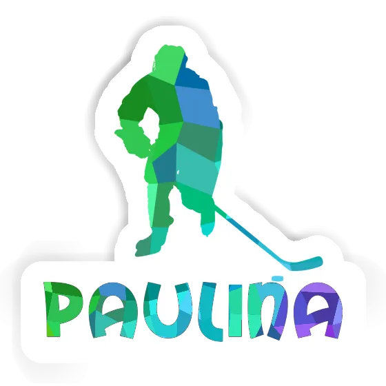 Sticker Eishockeyspieler Paulina Notebook Image