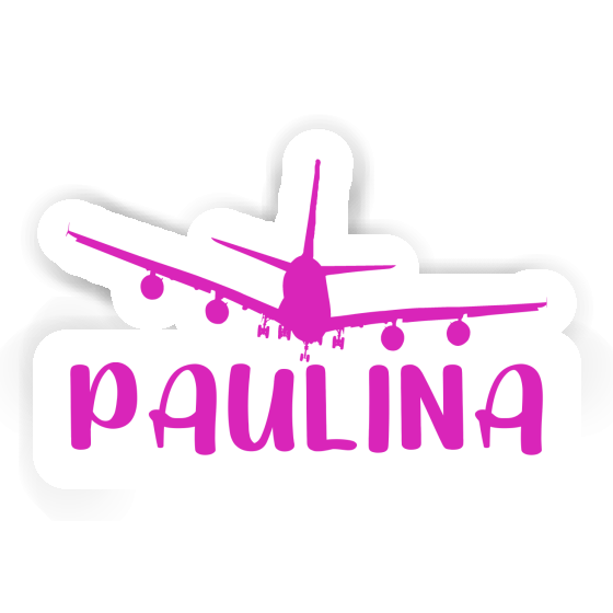 Sticker Airplane Paulina Notebook Image