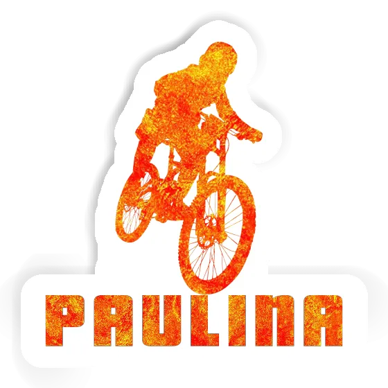 Sticker Freeride Biker Paulina Laptop Image