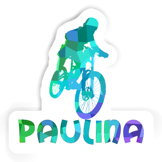 Sticker Freeride Biker Paulina Notebook Image