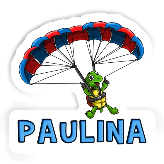 Paulina Sticker Paraglider Notebook Image